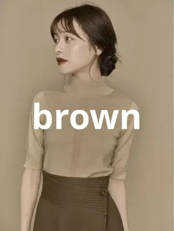 L'Or front line knit 브라운 브라운 laubeblanc