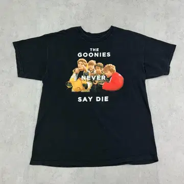 구니스 GOONIES 상의 반팔 티셔츠 구제 의류 블랙 검정 XL