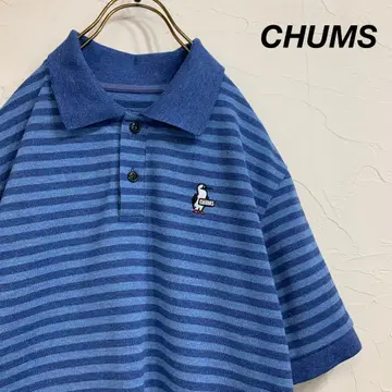 고품질 CHUMS 참스 보더 사슴 반팔 피케 셔츠