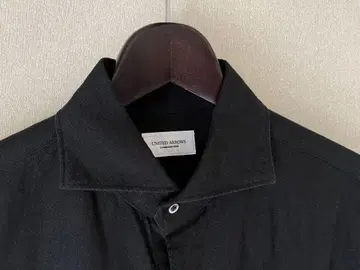 UNITED ARROWS 블랙 긴팔 린넨 셔츠