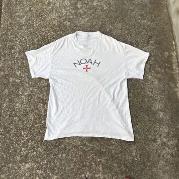 NOAH 화이트 티셔츠 100% 코튼
