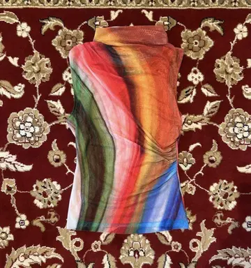 Desigual 데시구알 튤 개더 탱크탑 itimi y2k
