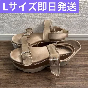 randa 란다 펄 버클 볼륨 밑창 스포츠 샌들