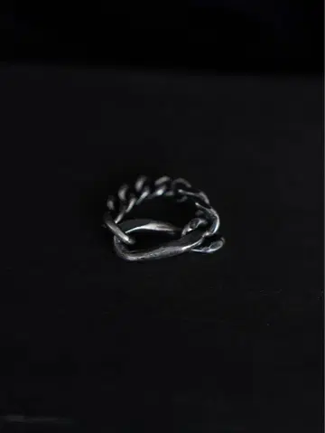 미사용품 PRY Silver Mix Chain Ring 반지
