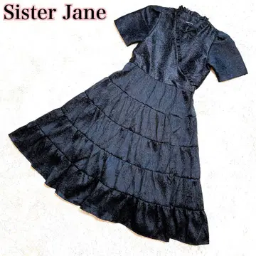 Sister jane 시스터 제인 블랙 기모노 레이스 자카드 꽃