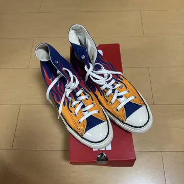 27.5cm CONVERS ALL STAR US 이그나이트 파이어 패턴