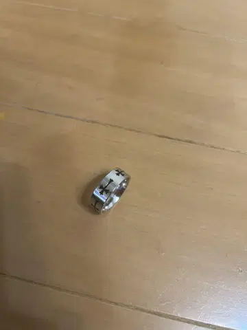 실버 별 모양 반지