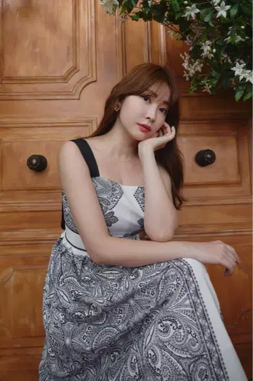 마르베라 패널 프린트 드레스 herlipto S