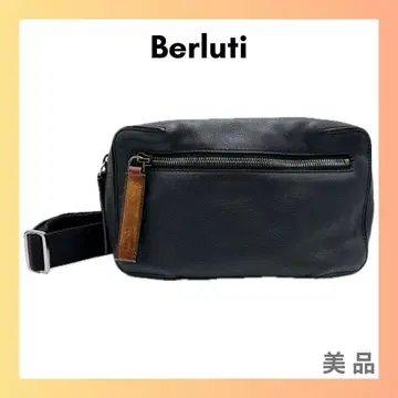 벨루티 Berluti 가죽 바디백 블랙 검정