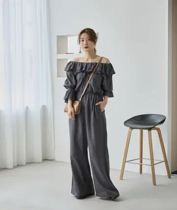 인도 면 프릴 올인원