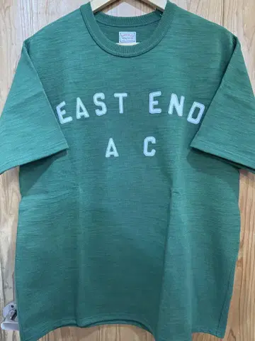 리얼 맥코이즈 AMERICAN ATHLETIC CO. 그린 티셔츠