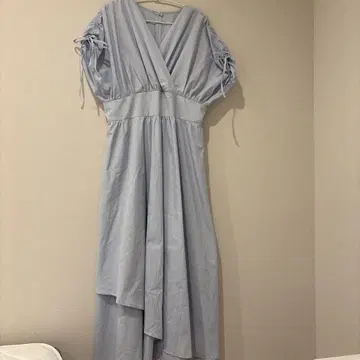 내추럴 뷰티 베이직 드로스트 슬리브 스트라이프 원피스 M