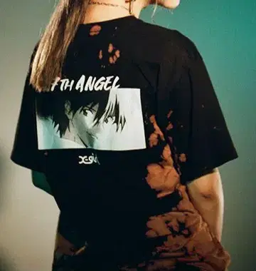 x-girl 에반게리온 티셔츠 L 사이즈 엑스걸 나기사 카오루
