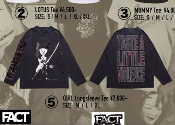 FACT L 사이즈 롱 T