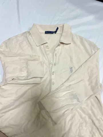 Ralph Lauren 긴팔 피케 셔츠 원피스 베이지