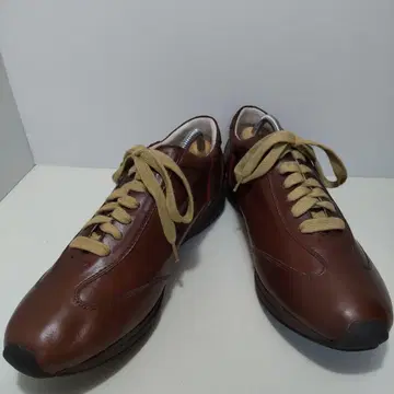 리걸 레이스업 가죽 스니커즈 브라운 24.5cm