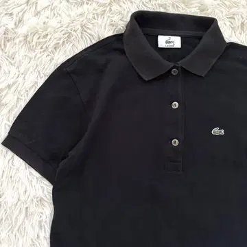 LACOSTE 라코스테 반팔 피케 셔츠 블랙 사이즈 38 M