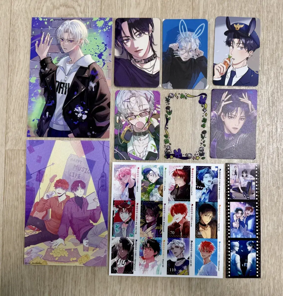 Debumot Kim Raebin Birthday Cafe poca postcard sticker transparent poca Gongtae Hanul