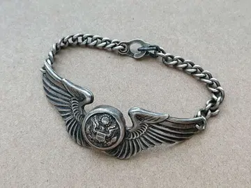 WW2 40s 미군 스털링 브레이슬릿 스위트하트