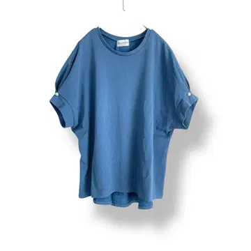 freepeople 프리 피플 펄 장식 티셔츠 반팔 블루 파랑 M