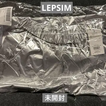 미개봉! LEPSIM 코팅 절개 스커트 실버