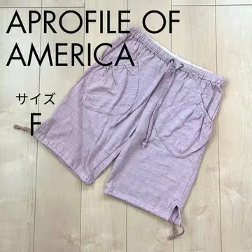 APROFILE OF AMERICA 핑크 라벤더 퍼플 하프 팬츠