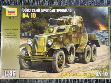 Zvezda 1/35 소련 BA-10 바퀴 달린 갑옷 차량