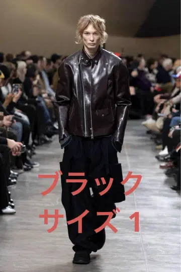 25AW 사카이 가죽 자켓 블랙 1