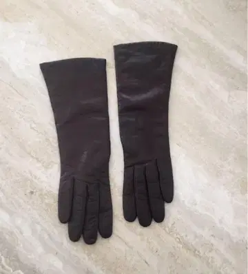 다크 브라운 가죽 롱 그로브