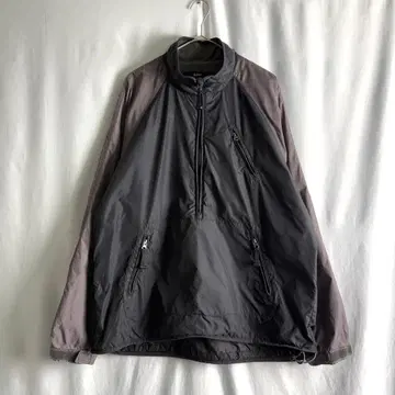 00s GAP 하프 지퍼 나일론 자켓 XL 투톤 블랙
