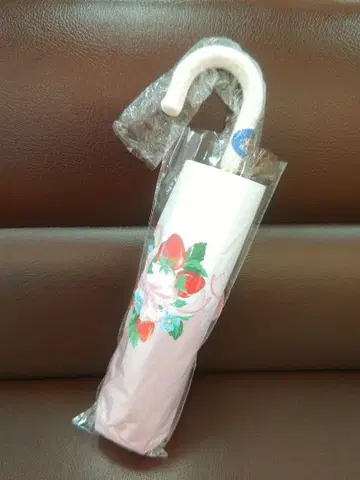 아오키 미사코 시마무라 접이식 우산 딸기 핑크