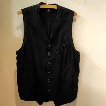 Jangoatour 사이즈 M HEAVYLINEN VEST 블랙