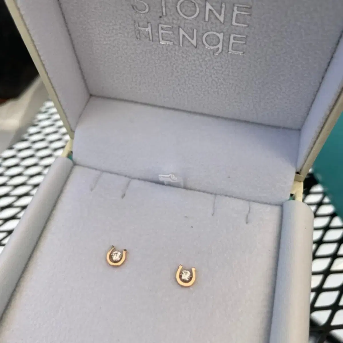 [STONE HENgE] 韓国☆14K Rose Gold☆New LuckyU B0039 Earrings STONE HENgE] 韓国☆14K Rose Gold☆New LuckyU B0039 Earrings