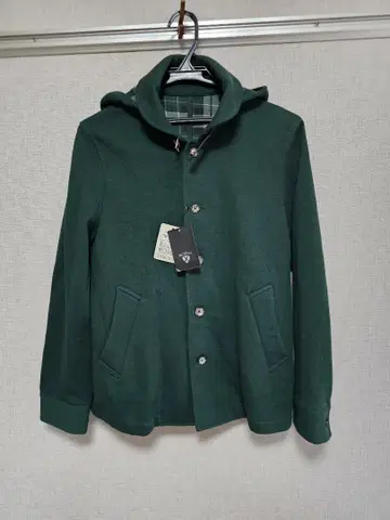 THE SHOP TK 그린 후드 부착 자켓 M 택 포함