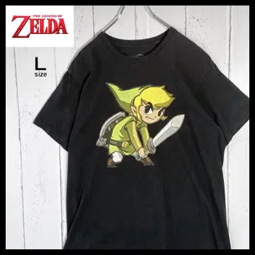 젤다의 전설 ZELDA 공식 티셔츠 구제 의류 L 사이즈 블랙