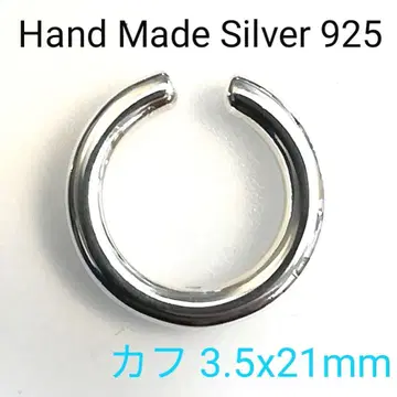 이어 커프 3.5x21mm 한쪽 귀 핸드메이드 실버 925 남성용