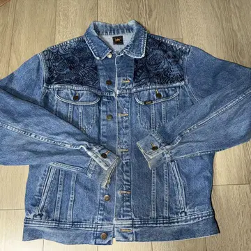 Lee RIDERS 데님 자켓 낙서풍 리메이크