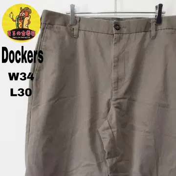 usa 구제 의류 Dockers 치노 팬츠 W34L30 노턱 브라운