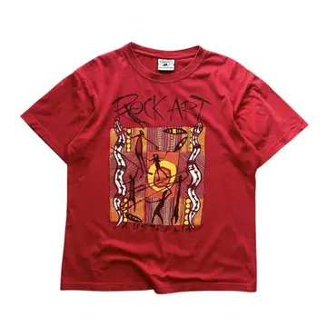 Gooses T-shirts 티셔츠 M 빨간색 수베니어 락 아트