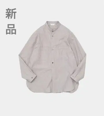 택 포함 미사용 새상품/still by hand/내로우 칼라 풀오버 셔츠
