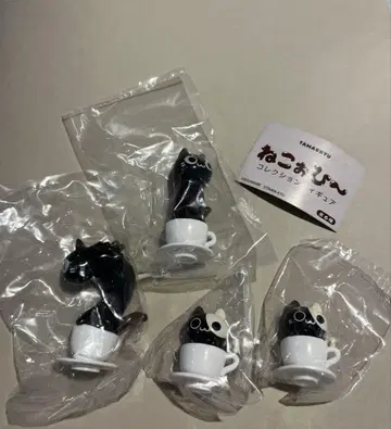 고양이 컬렉션 피규어 4개 세트