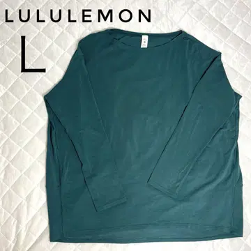 새상품급 Lululemon 긴팔 티셔츠 요가웨어 사이즈 8 에메랄드 그린