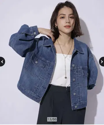 아르페쥬 스토리 오버 슬리브 브라이트 데님 자켓