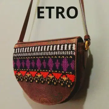 ETRO 에트로 숄더백 페이즐리 아르니카 자수 PVC 가죽