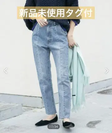 KBF 백 슬릿 스트레이트 데님