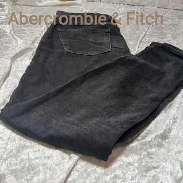A&F STRETCH 블랙 데님 스트레이트