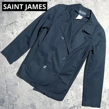 SAINT JAMES 세인트 제임스 코튼 더블 자켓 네이비
