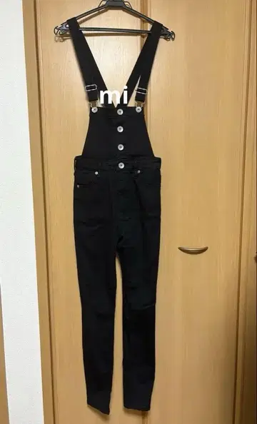 BACK 크로스 스키니 데님 사로페