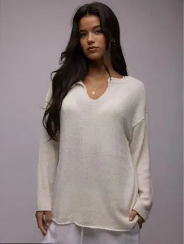 Alicia Stan Long Sleeve Knit Top/니트탑