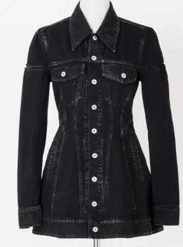 fetico DENIM SLIT JACKET 블랙